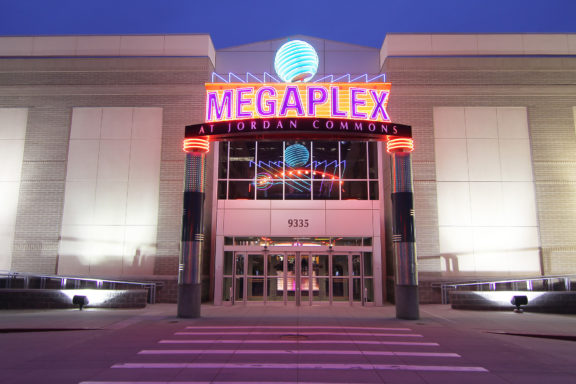 Exterior of Megaplex Theatres at Jordan Commons