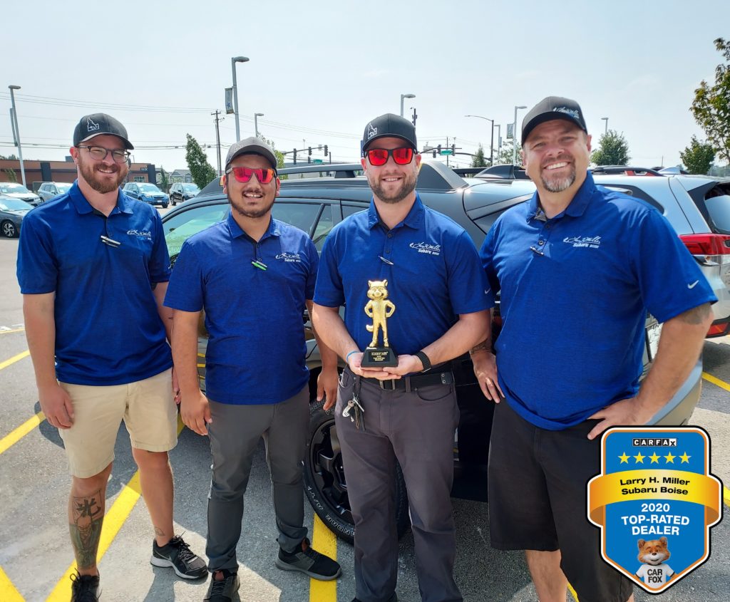 Employees with CARFAX trophy