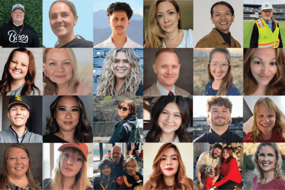 Collage of employee photos